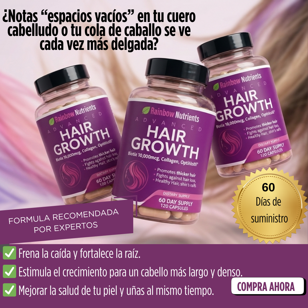 Crecimiento Total: Hair Growth (Tratamiento 60 Días) 🧬