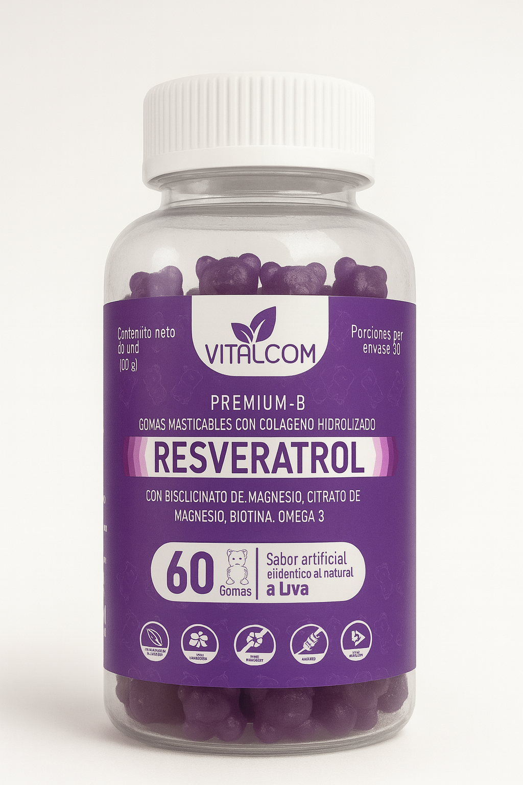 Resveratrol - Belleza y salud en una gomita